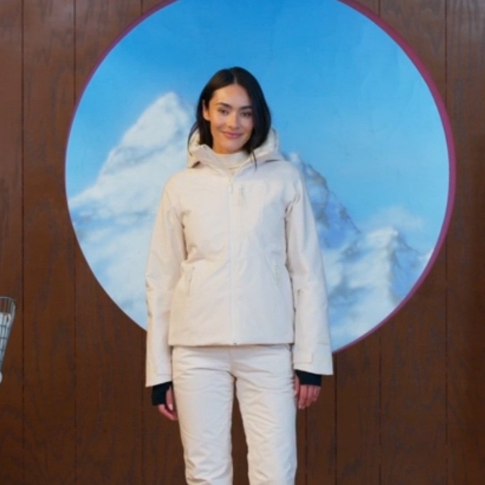 Halfdays Lawrence Jacket Oat Milk Insulated Ski Jacket Size XL
